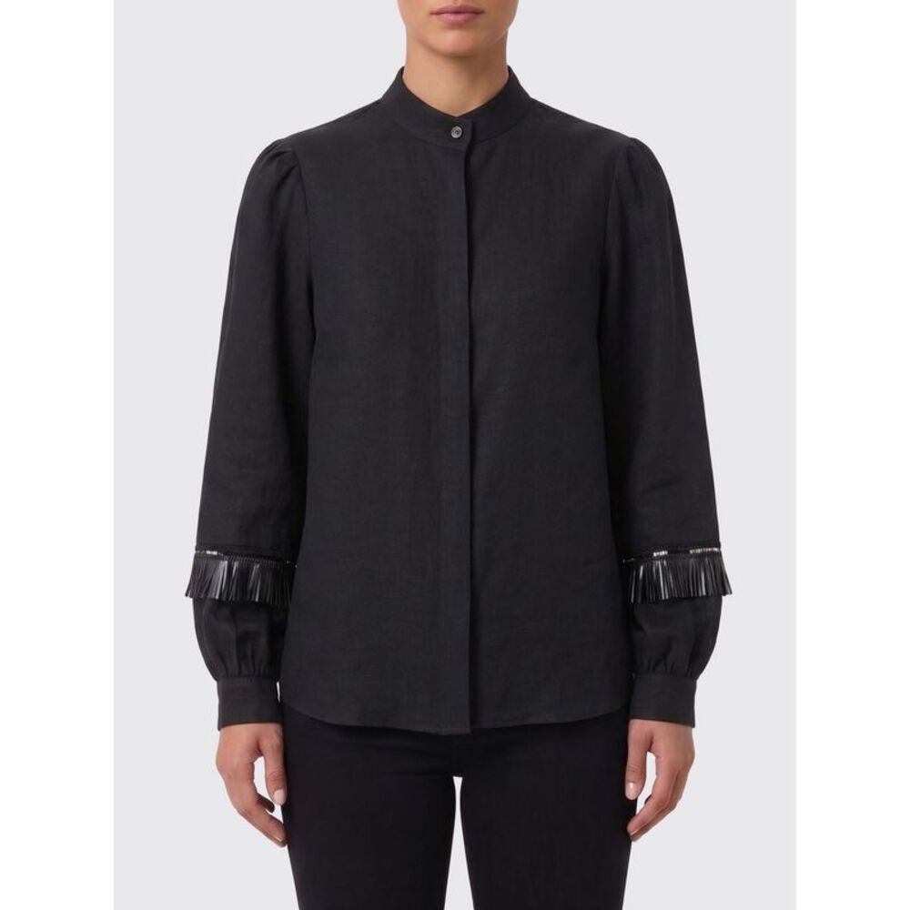 Kiton Women Linen Shirt With Fringes Kiton